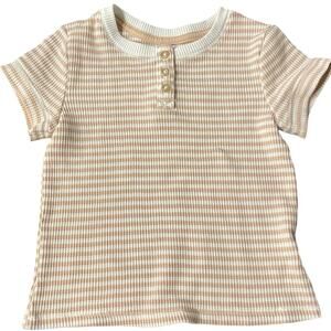 Cat & Jack 4T Striped Waffle Shirt